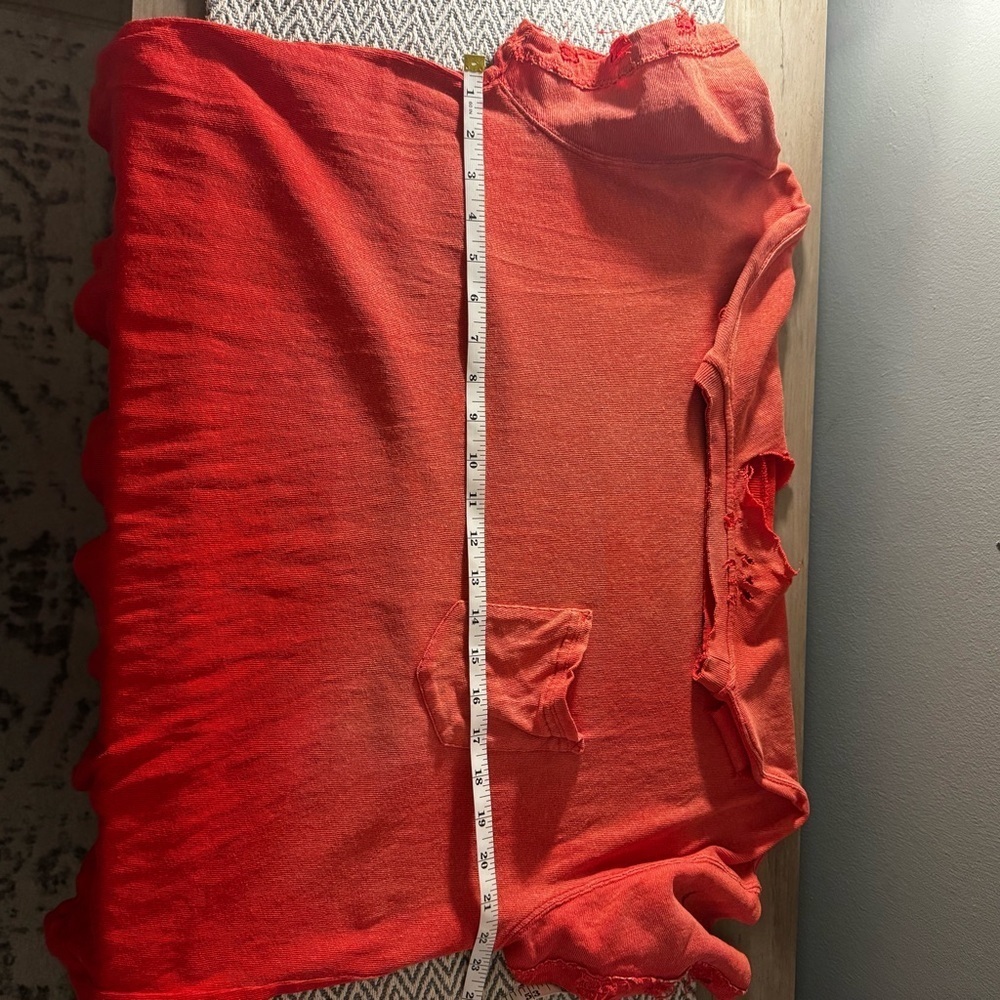 We The Free Distressed Coral Tee - Picture 8 of 8